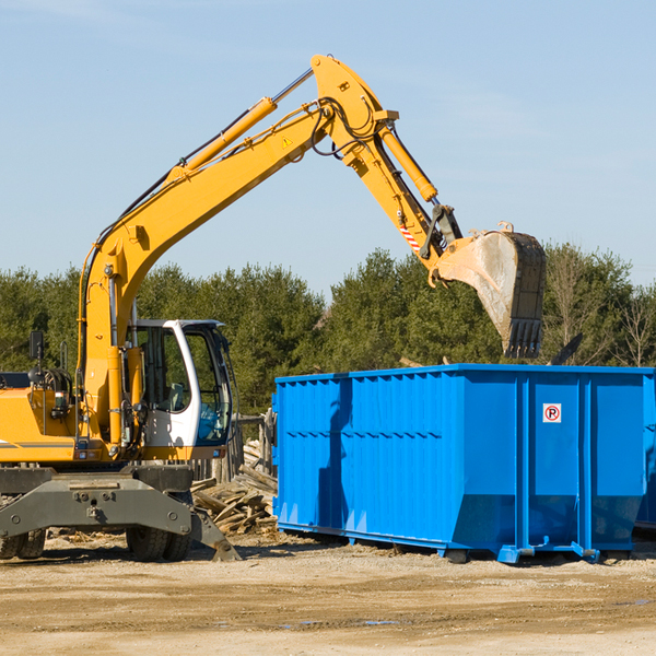 is there a minimum or maximum amount of waste i can put in a residential dumpster in Concord TX